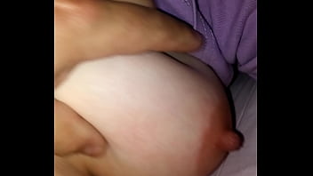 Turkish husband tries to excite his fat wife and fondles her big tits