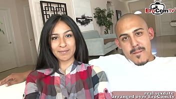 Turkish woman deeply sucks a man and fucks passionately